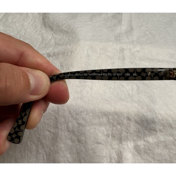 Coach HC 8132(L109) 529113 57-17-135 3N‎ Tortoise Sunglasses, FRAMES ONLY - Picture 6 of 8